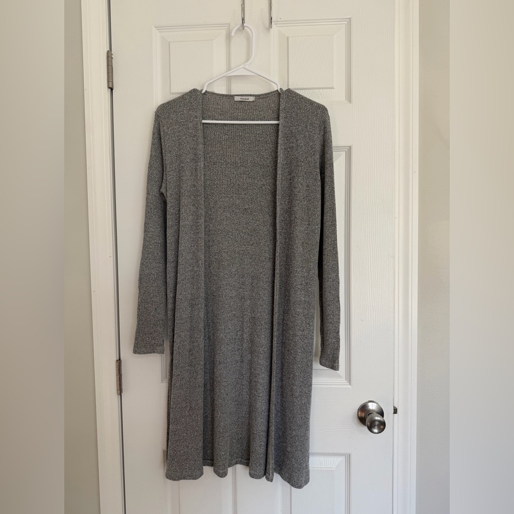 TeenBell Charcoal Knit Cardigan
